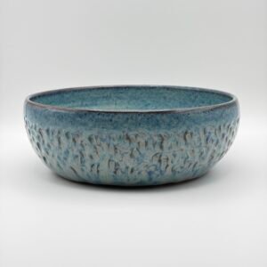 Small Fruit Bowl. Textured Design. In Blue Rutile.